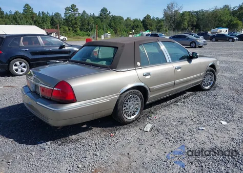 2001 Mercury Grand Marquis Gs z USA, uszkodzony, nr VIN 2MEFM74W91X611152
